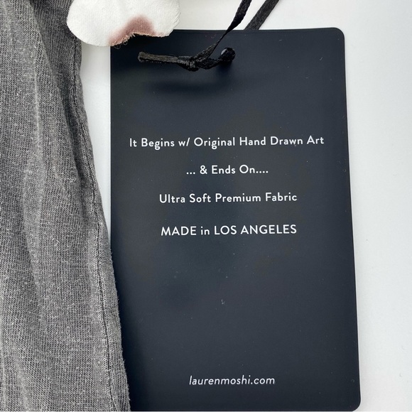 ☀️HP☀️NWT Lauren Moshi Kel Janis Joplin Sleeveless Tank Tee, XS - Picture 14 of 15